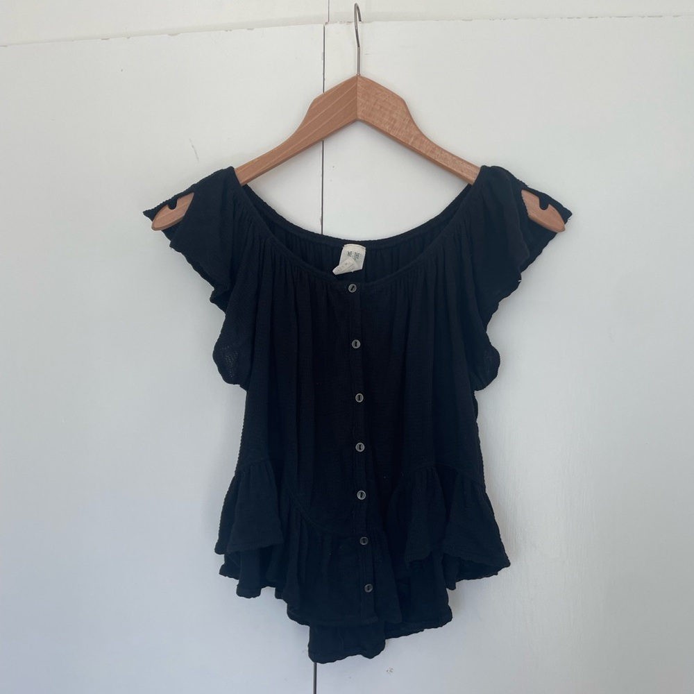 Black We the Free Off the Shoulder Top | Size XS